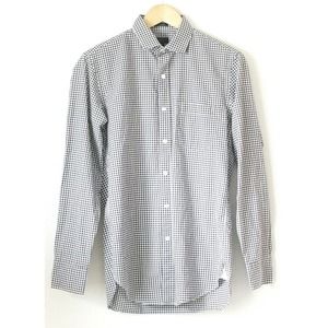 J Crew Mens Size Small Ludlow 120's 2 Ply Brown White Plaid Button Down Shirt